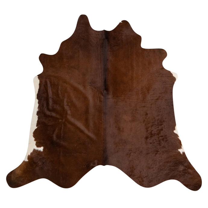 Natural Brazilian Cowhide Rug -  Mocha & Ivory