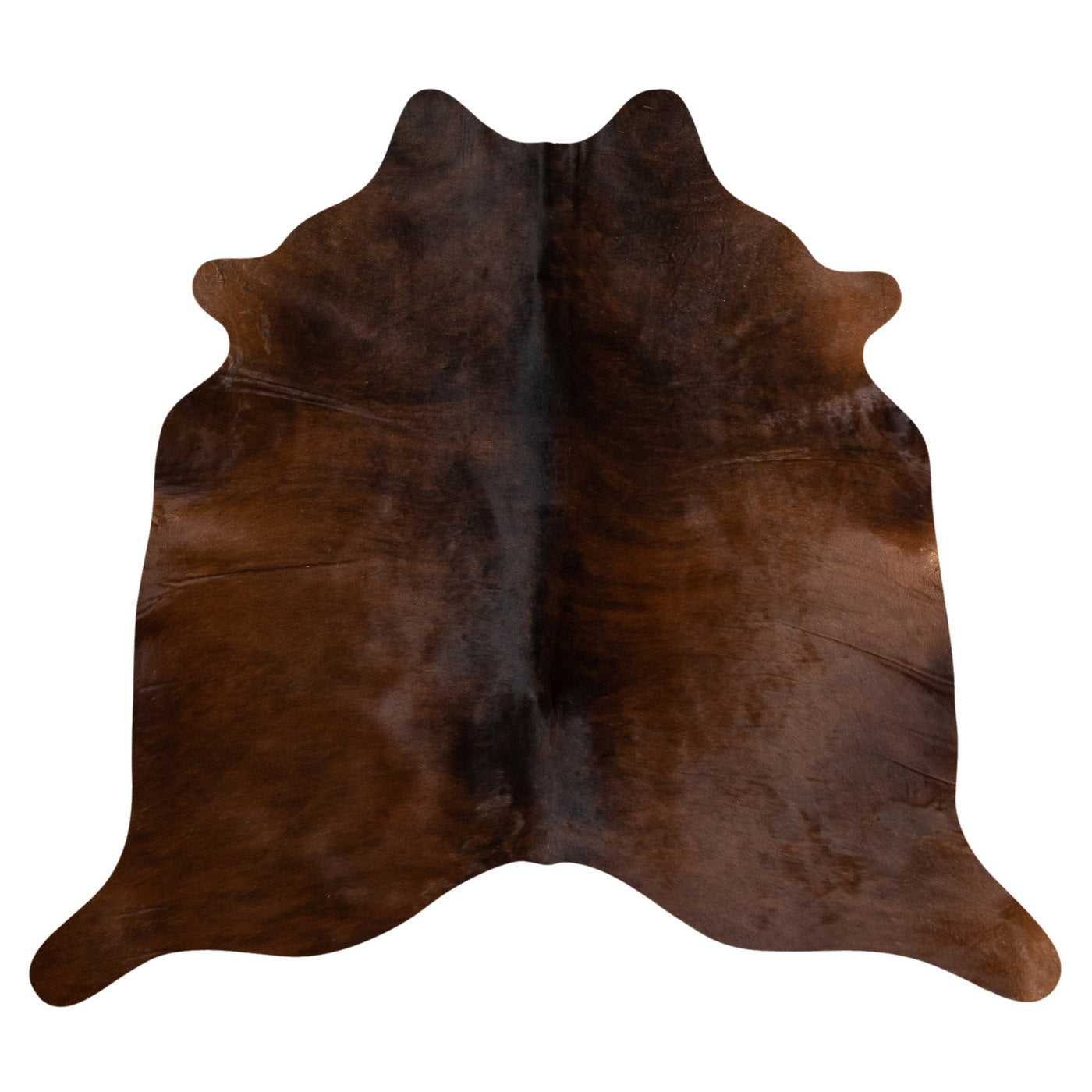 Natural Brazilian Cowhide Rug -  Chocolate & Espresso