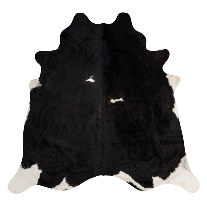 Natural Brazilian Cowhide Rug -  Espresso & Ivory