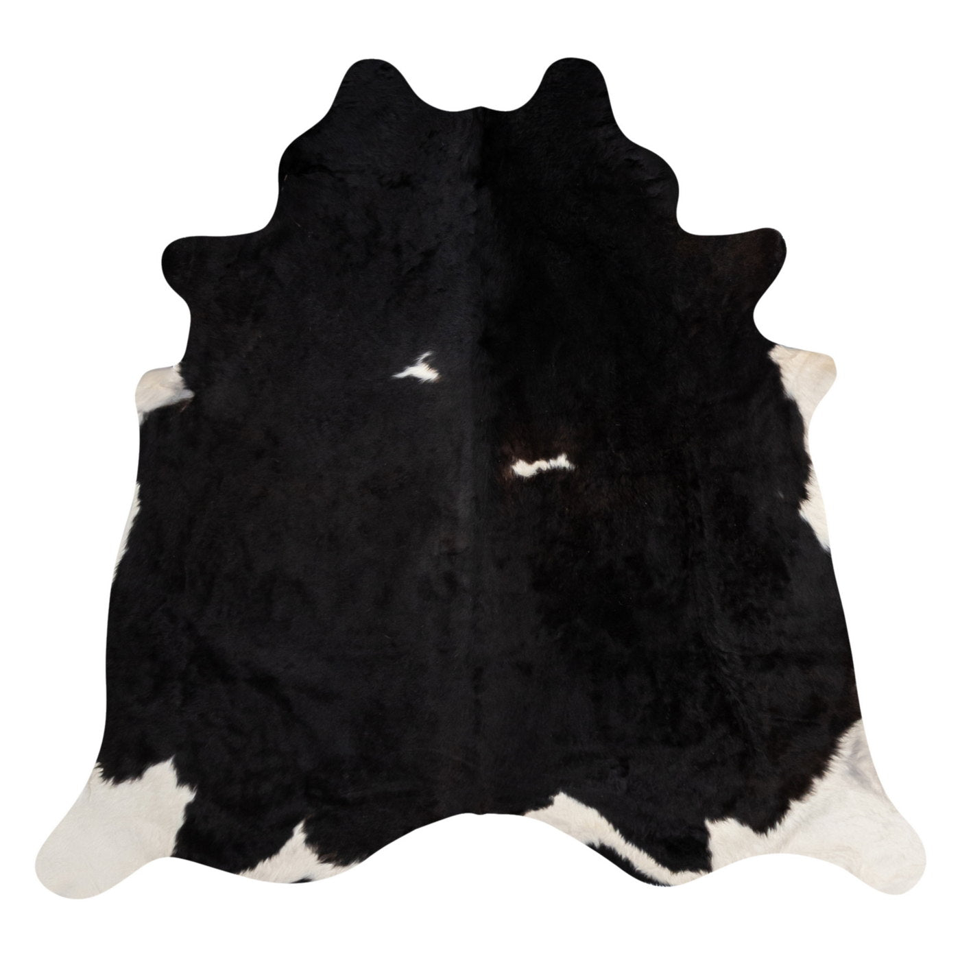 Natural Brazilian Cowhide Rug -  Espresso & Ivory