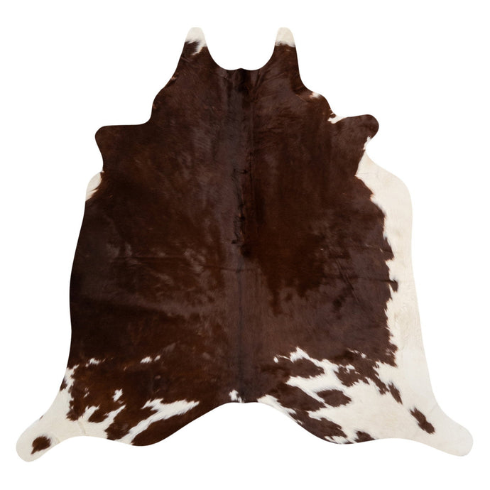Natural Brazilian Cowhide Rug -  Mocha & Ivory
