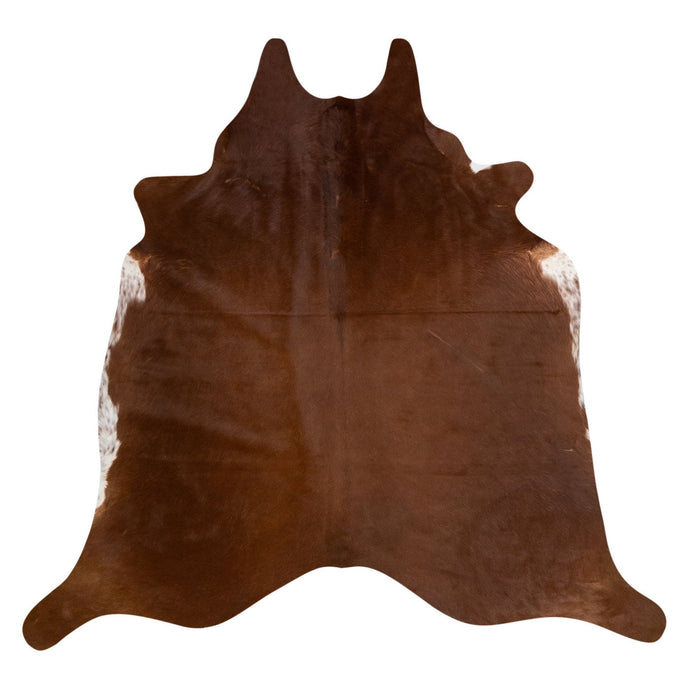 Natural Brazilian Cowhide Rug -  Mocha & Ivory