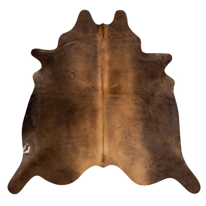 Natural Brazilian Cowhide Rug -  Mocha & Chocolate