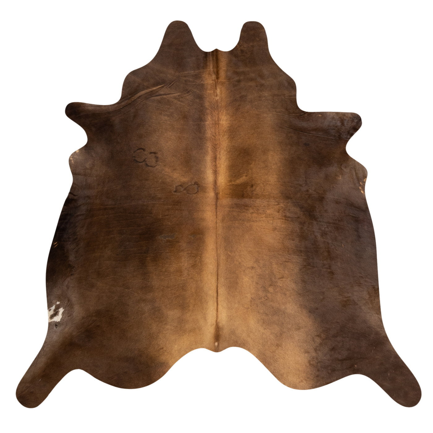 Natural Brazilian Cowhide Rug -  Mocha & Chocolate
