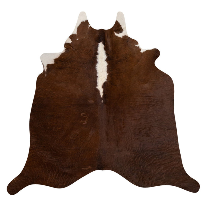 Natural Brazilian Cowhide Rug -  Mocha & Ivory