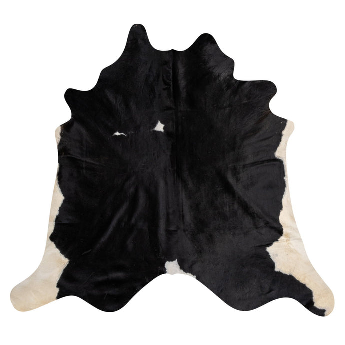 Natural Brazilian Cowhide Rug -  Espresso & Ivory