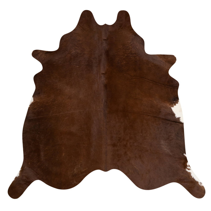 Natural Brazilian Cowhide Rug -  Mocha & Ivory