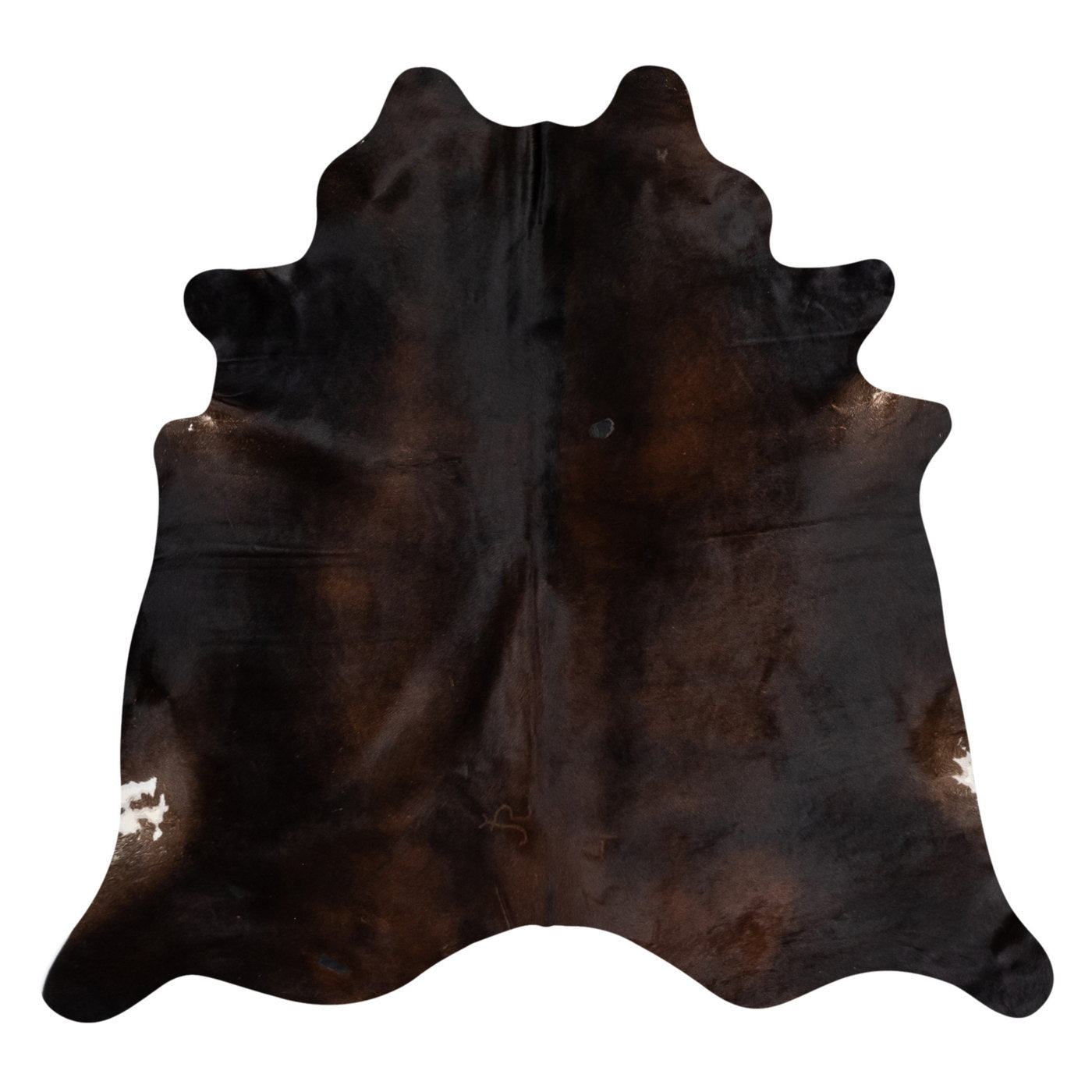 Natural Brazilian Cowhide Rug -  Chocolate & Espresso