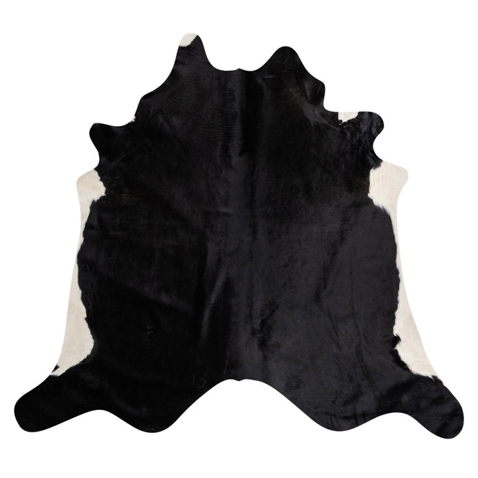 Natural Brazilian Cowhide Rug -  Espresso & Ivory