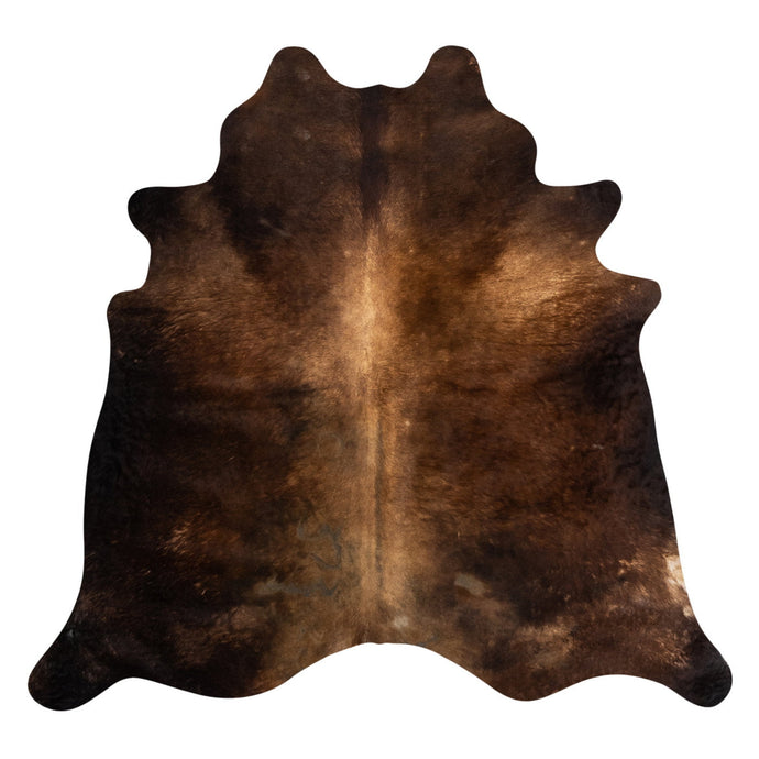 Natural Brazilian Cowhide Rug -  Mocha & Chocolate