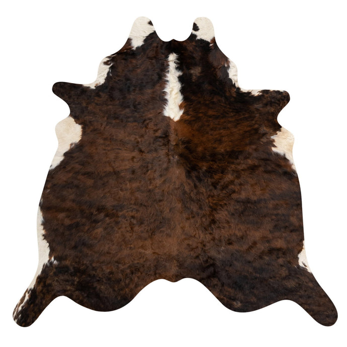 Natural Brazilian Cowhide Rug -  Mocha, Espresso & Ivory