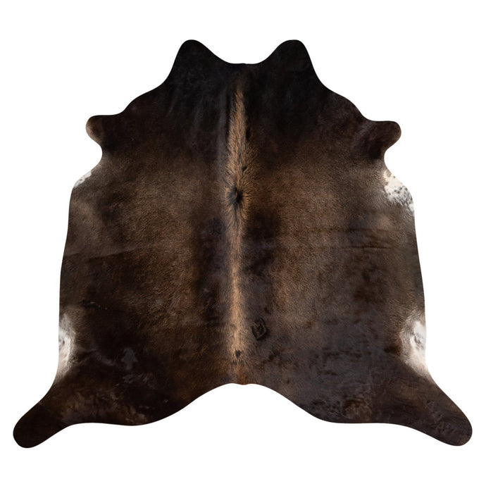 Natural Brazilian Cowhide Rug -  Mocha & Chocolate
