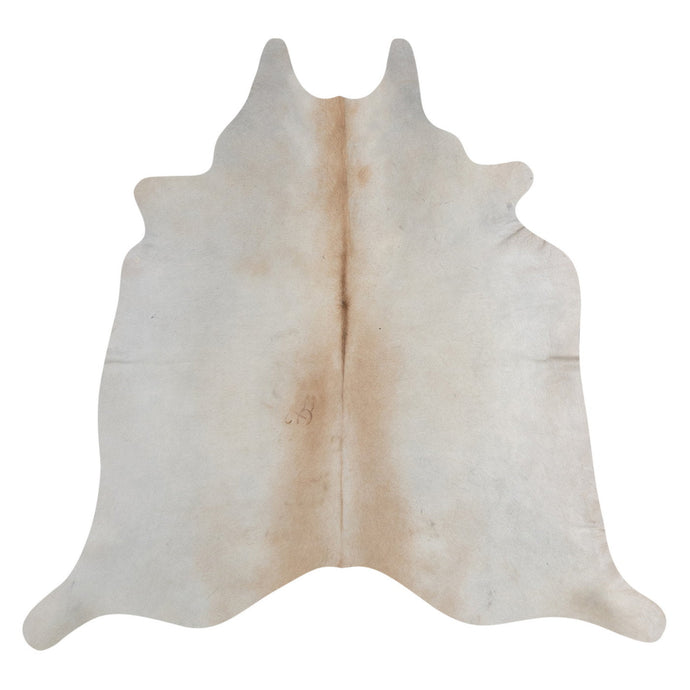 Natural Brazilian Cowhide Rug -  Ivory & Caramel