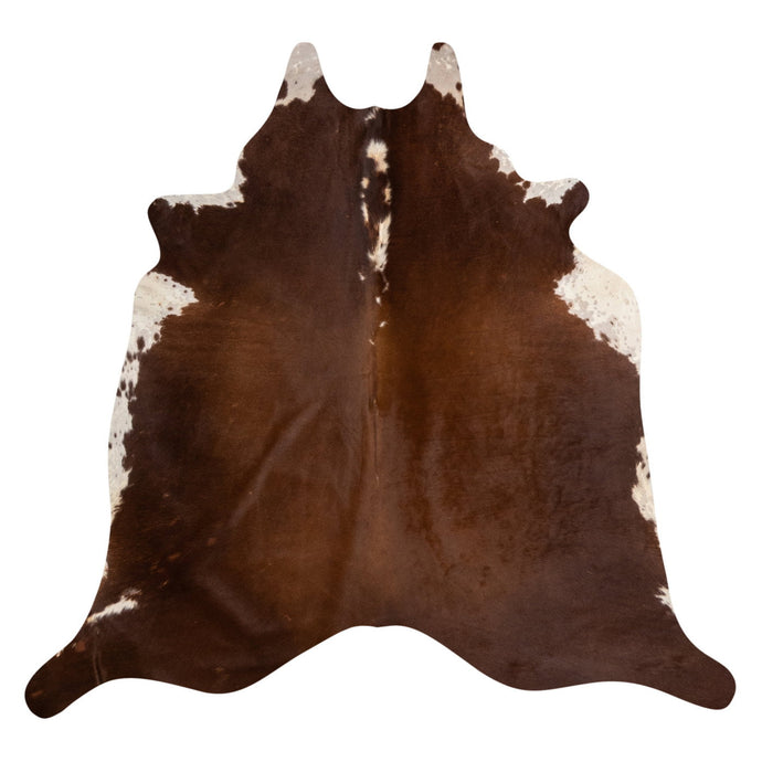 Natural Brazilian Cowhide Rug -  Mocha & Ivory
