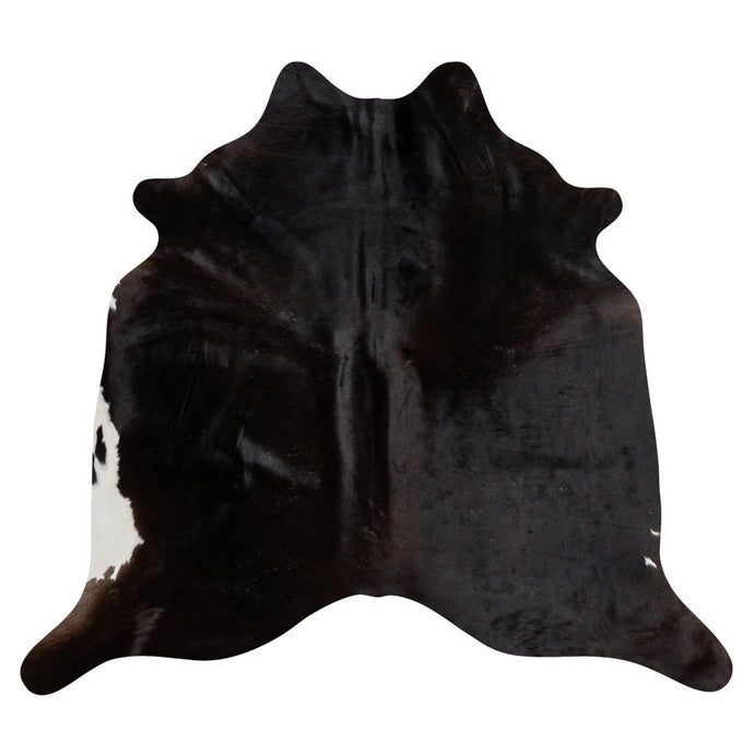 Natural Brazilian Cowhide Rug -  Espresso & Ivory