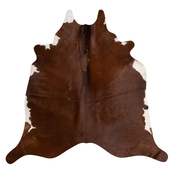 Natural Brazilian Cowhide Rug -  Mocha & Ivory