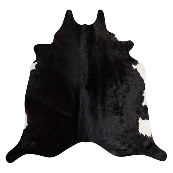 Natural Brazilian Cowhide Rug -  Espresso & Ivory