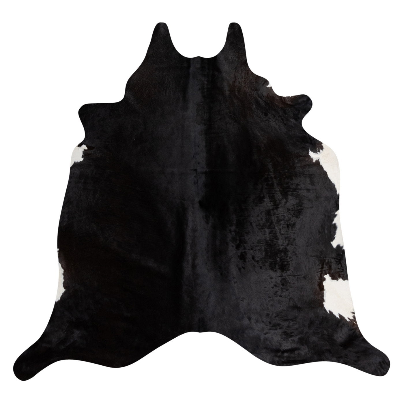 Natural Brazilian Cowhide Rug -  Espresso & Ivory