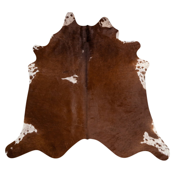 Natural Brazilian Cowhide Rug -  Mocha & Ivory