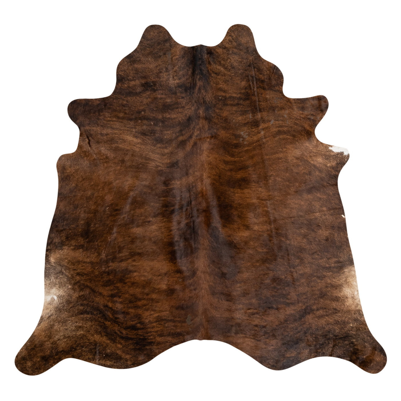 Natural Brazilian Cowhide Rug -  Mocha & Espresso