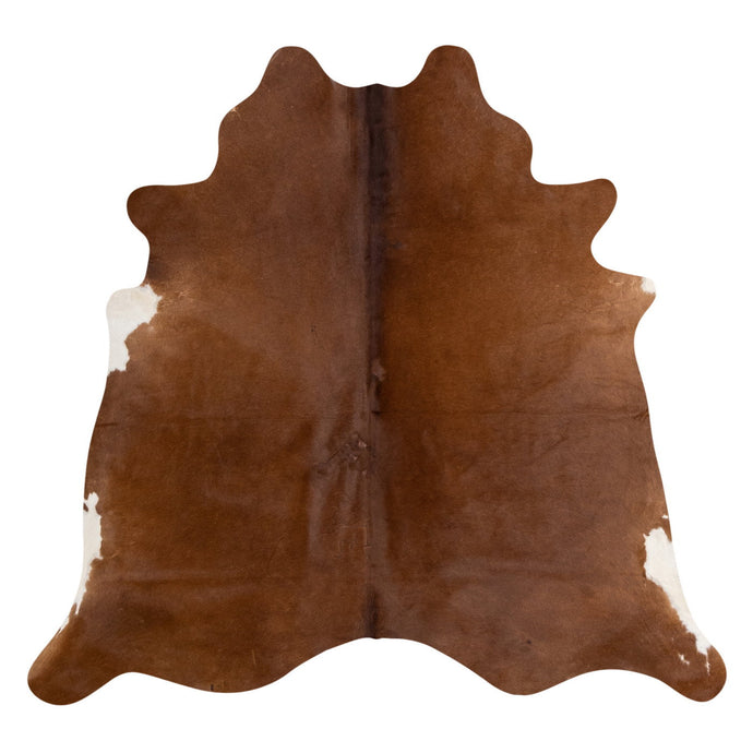 Natural Brazilian Cowhide Rug -  Mocha & Ivory