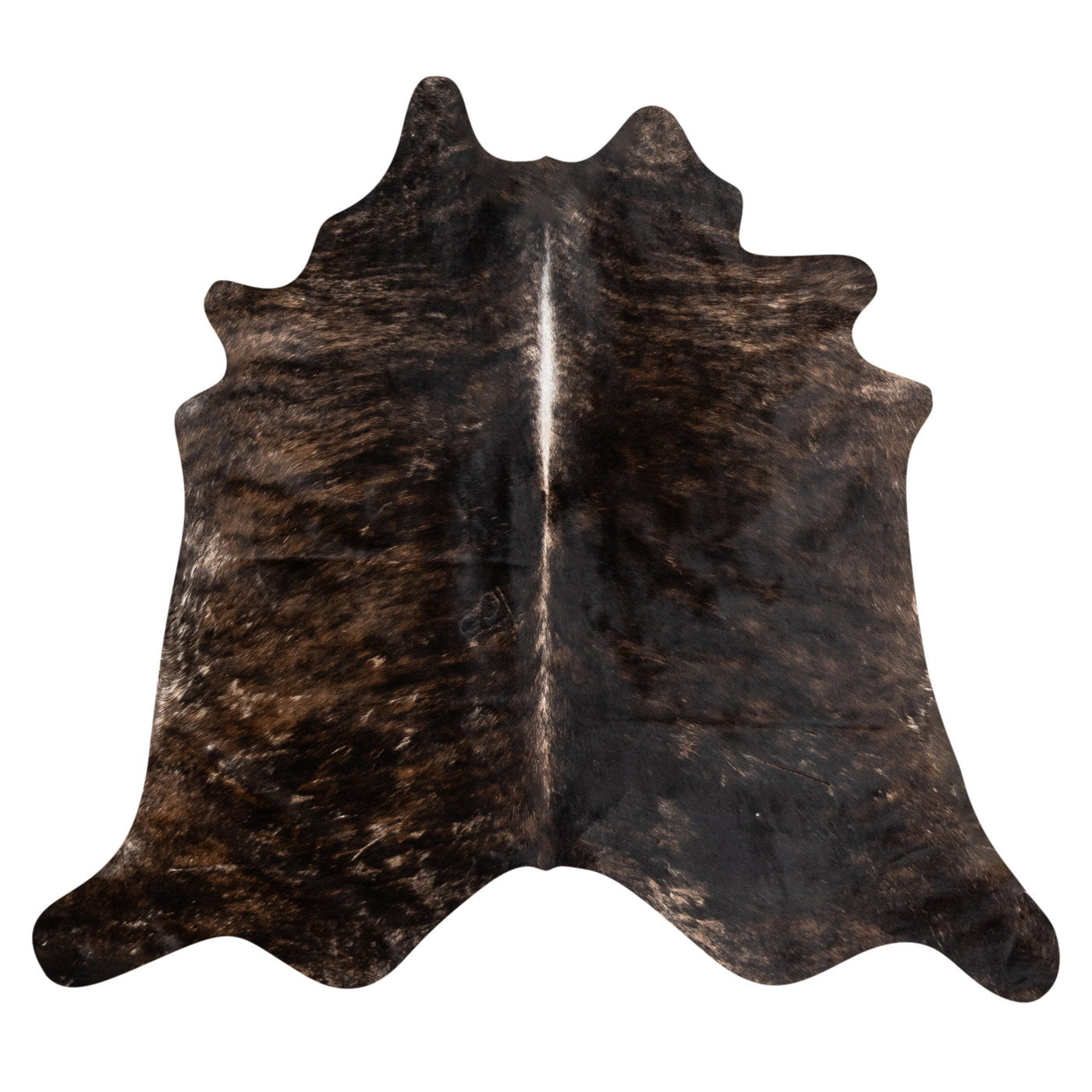 Natural Brazilian Cowhide Rug -  Caramel & Espresso