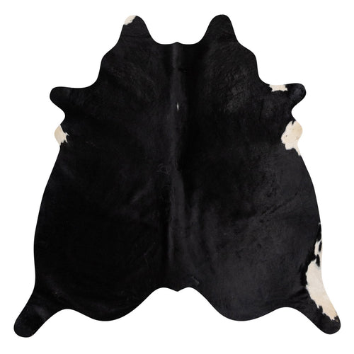 Natural Brazilian Cowhide Rug -  Espresso & Ivory