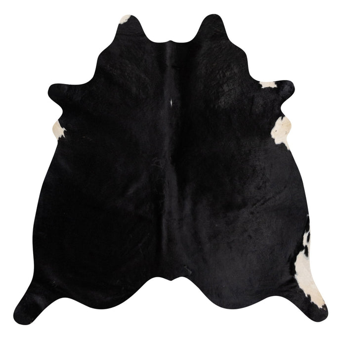 Natural Brazilian Cowhide Rug -  Espresso & Ivory