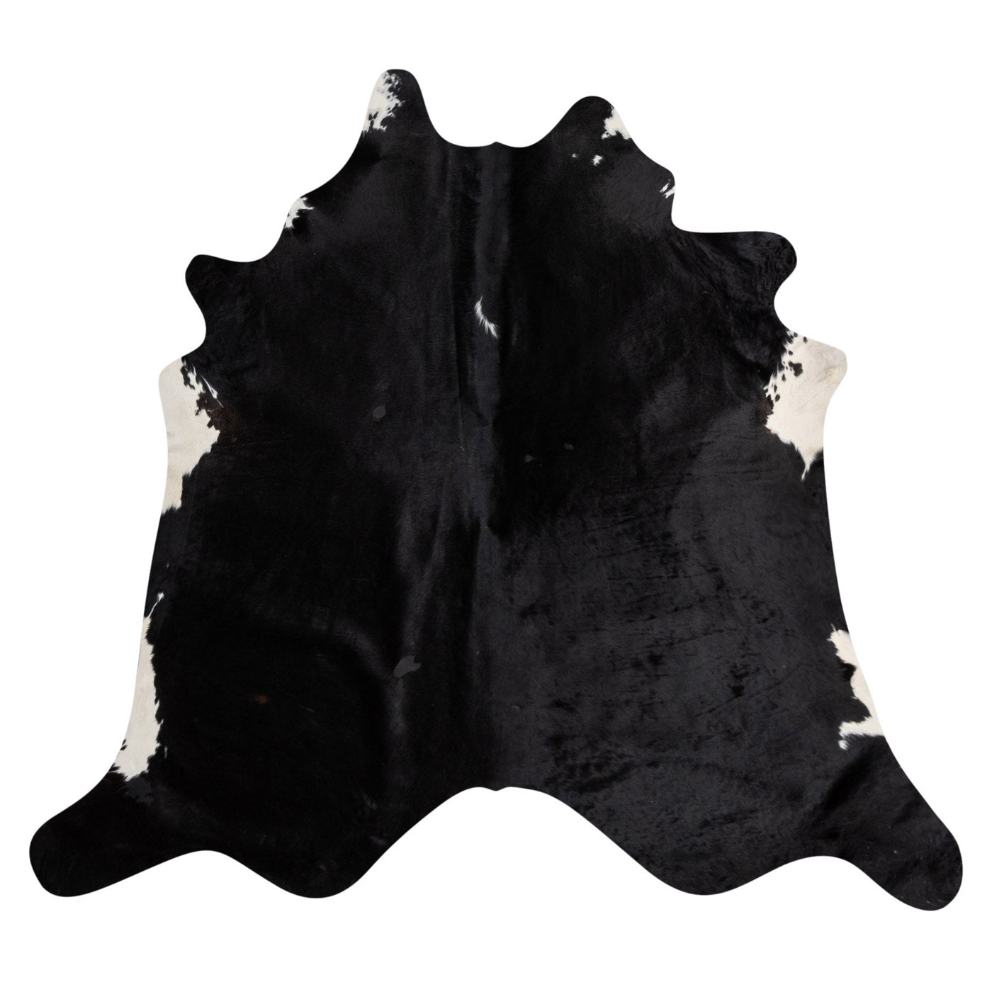 Natural Brazilian Cowhide Rug -  Espresso & Ivory