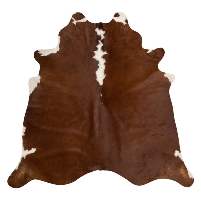Natural Brazilian Cowhide Rug -  Mocha & Ivory