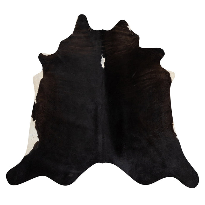 Natural Brazilian Cowhide Rug -  Espresso & Ivory