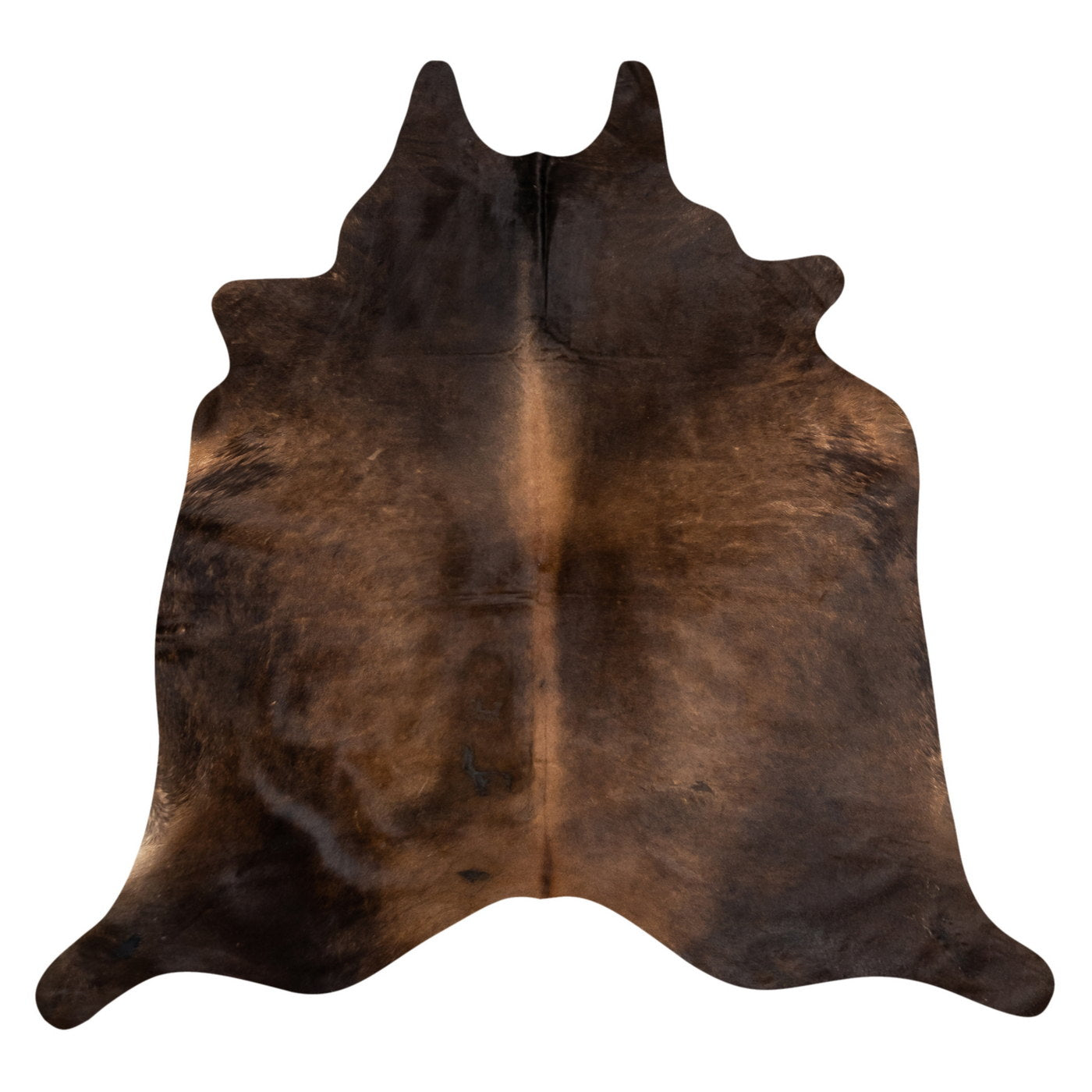 Natural Brazilian Cowhide Rug -  Chocolate & Espresso