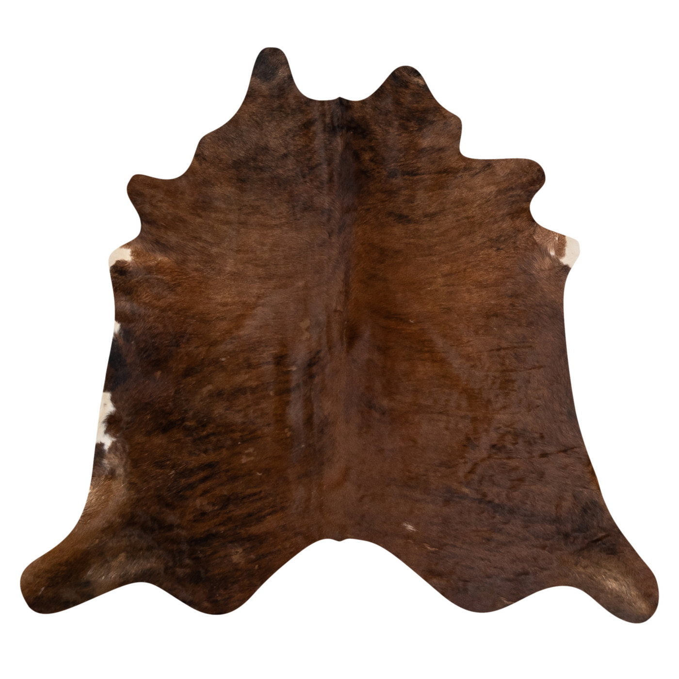 Natural Brazilian Cowhide Rug -  Mocha & Espresso
