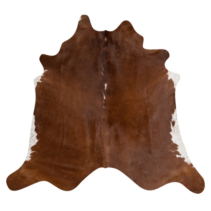 Natural Brazilian Cowhide Rug -  Mocha & Ivory