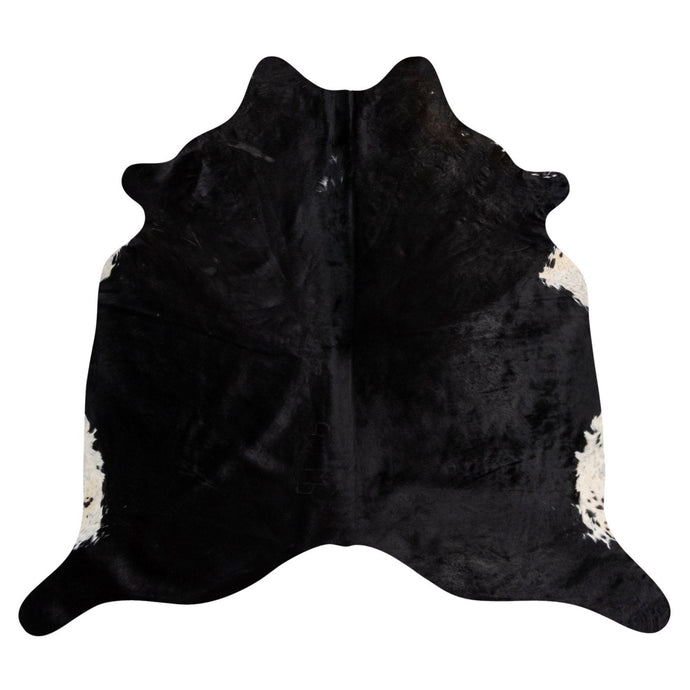 Natural Brazilian Cowhide Rug -  Espresso & Ivory