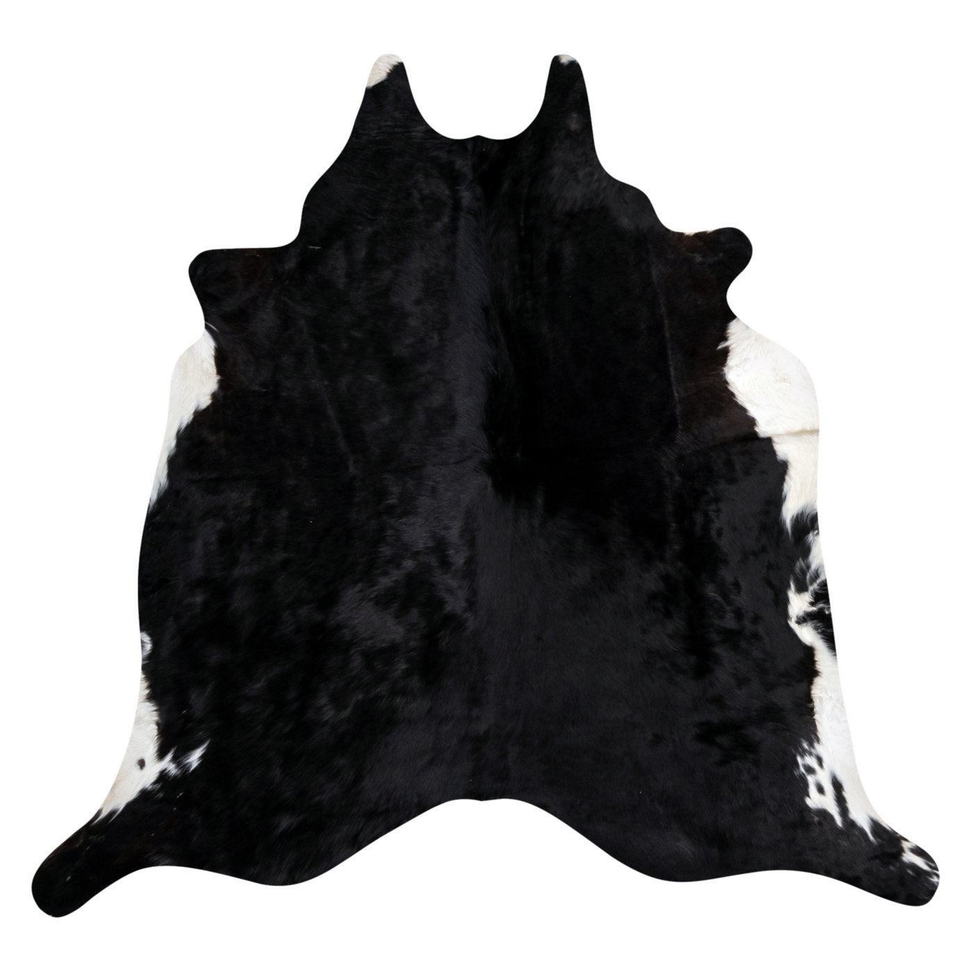 Natural Brazilian Cowhide Rug -  Espresso & Ivory