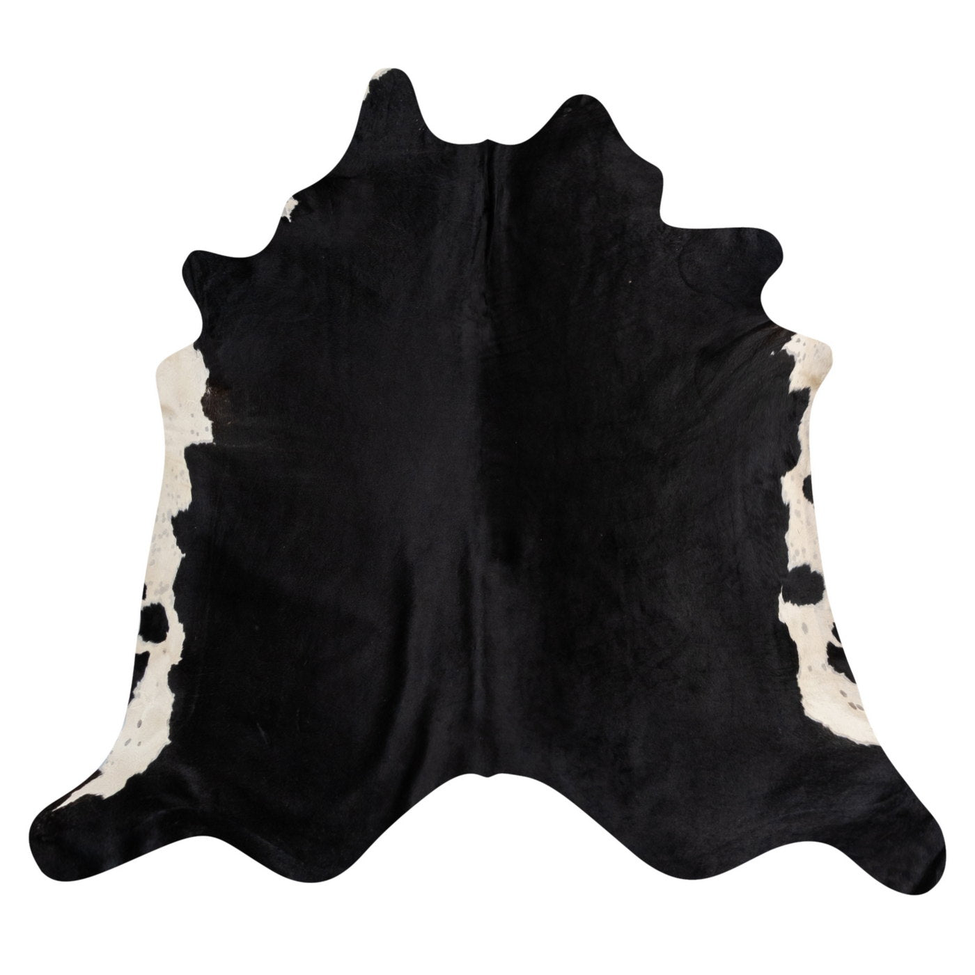 Natural Brazilian Cowhide Rug -  Espresso & Ivory