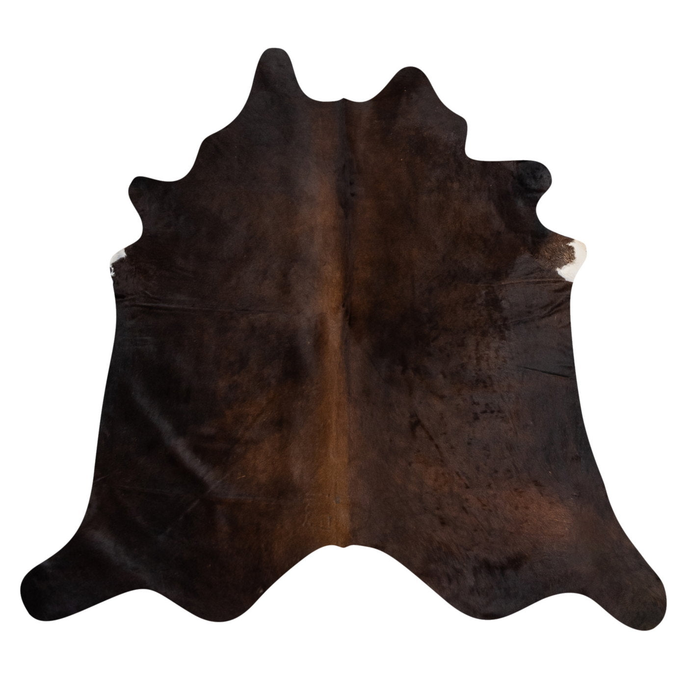 Natural Brazilian Cowhide Rug -  Espresso & Chocolate