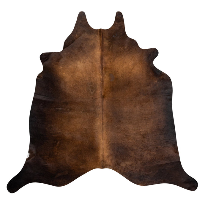 Natural Brazilian Cowhide Rug -  Mocha & Chocolate