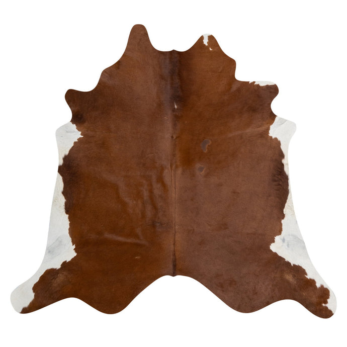 Natural Brazilian Cowhide Rug -  Mocha & Ivory