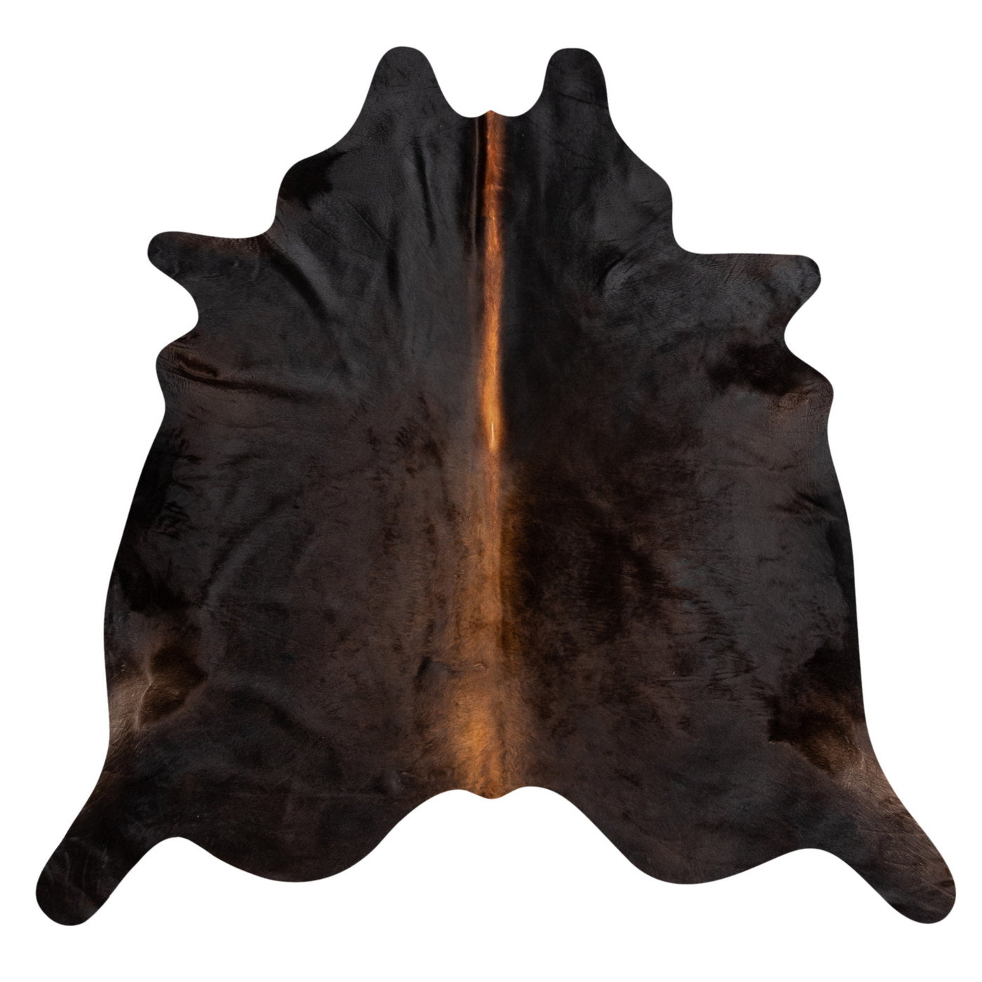 Natural Brazilian Cowhide Rug -  Espresso & Mocha