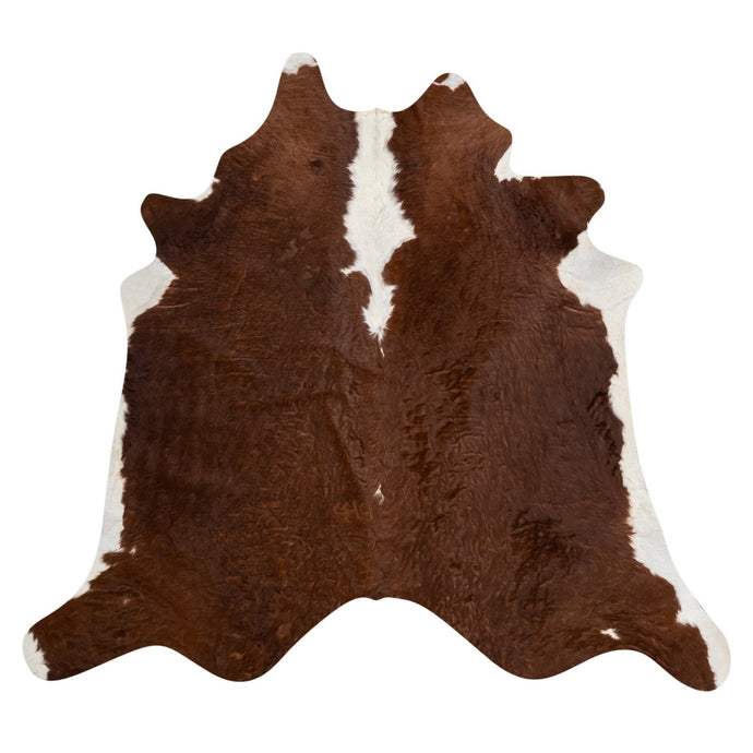 Natural Brazilian Cowhide Rug -  Mocha & Ivory