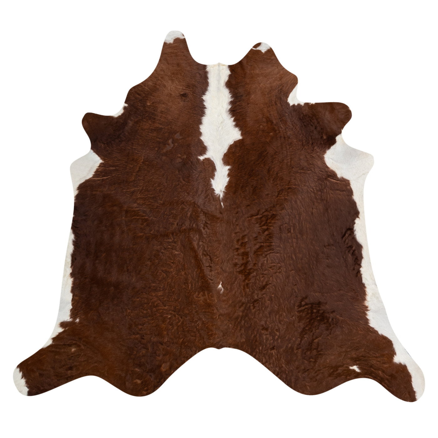 Natural Brazilian Cowhide Rug -  Mocha & Ivory