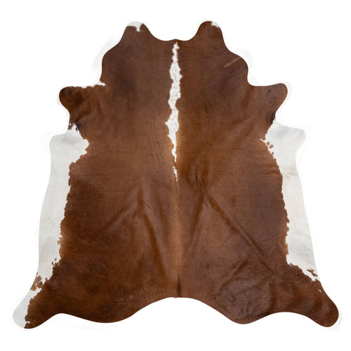 Natural Brazilian Cowhide Rug -  Mocha & Ivory