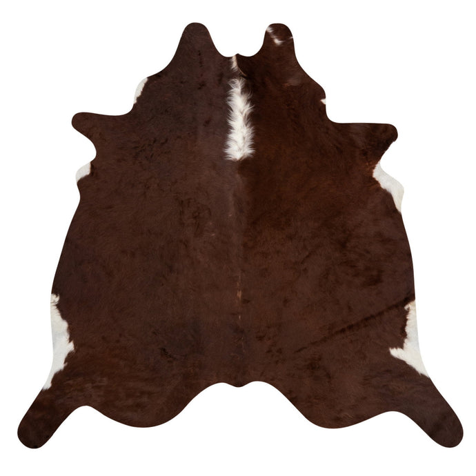 Natural Brazilian Cowhide Rug -  Mocha & Ivory