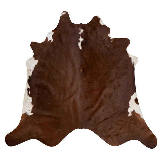 Natural Brazilian Cowhide Rug -  Mocha & Ivory