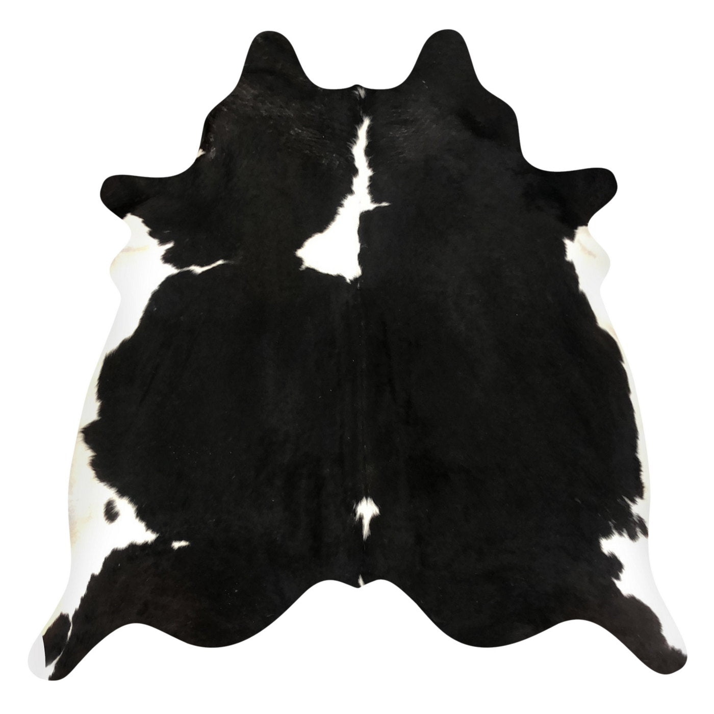 Natural Brazilian Cowhide Rug -  Espresso & Ivory
