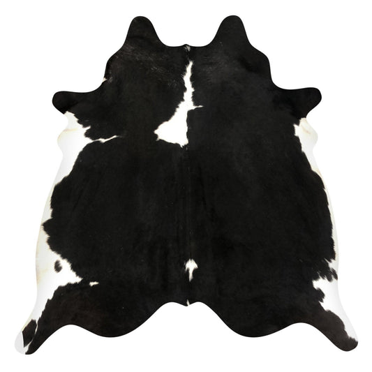 Natural Brazilian Cowhide Rug -  Espresso & Ivory