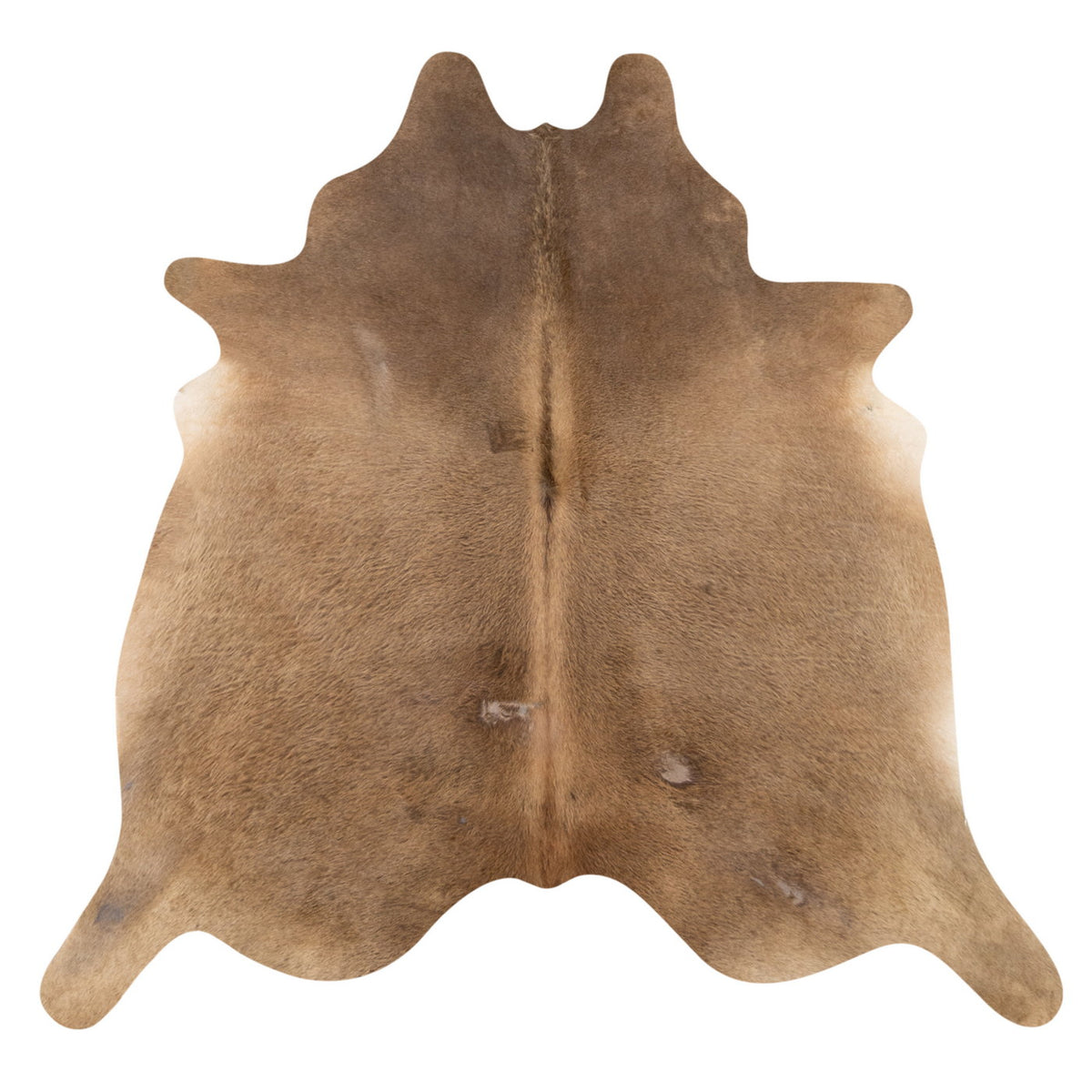 Natural Brazilian Cowhide Rug -  Caramel & Taupe