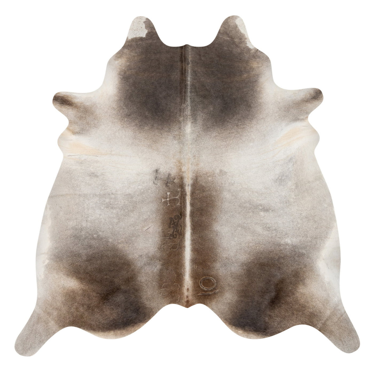 Natural Brazilian Cowhide Rug -  Grey & Beige